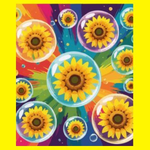 Sunflower Bubbles Design