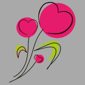 Flower Hearts Design